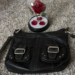 Tignanello Black Crossbody Bag with Classic Design